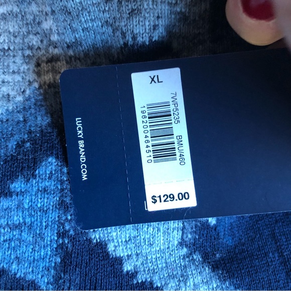 Lucky Brand blue fringe open cardigan sweater NWT Medium & XL - Picture 14 of 14